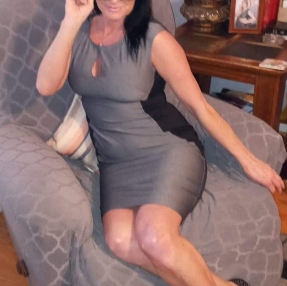 Size 7 Black & Grey Color Block Dress - Picture 7 of 10